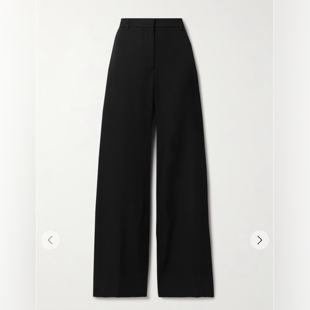Albert Nipon Classic Black Wide-Leg Trousers almost new